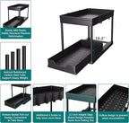DEKAVA Under Sink Organizer 2 Pack, Bathroom Cabinet Organizer, 2 Tier Sliding Cabinet Basket Organizer Drawer, Multi-Purpose