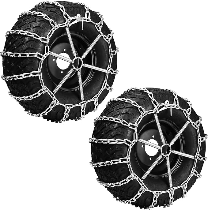 1 Pair Tire Chain Tensioners Snow Chain Tensioners for Lawn Tractor, Garden Tractor Rider, Snow Blower(18x8.5-8, 18x9.5-8, 20