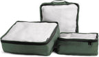 Brookstone Packing Cubes - 6 Piece Compression Packing Cubes for Travel Essentials - Luggage Sets Cube Storage Organizer Bags