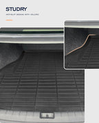 All-Weather Floor Mats for Honda Accord 2013-2017 (Only for Sedan) Custom Fit Black Rubber Car Liners, Waterproof Vehicle Accessories for Front & Rear, Heavy Duty Interior Protection