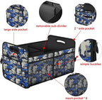 Femuar Car Trunk Organizer with 72L Large Capacity Waterproof Collapsible and 11 Pockets, Trunk Organizer for Car SUV/Jeep/Se