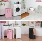 efluky Slim Laundry Basket, Narrow Laundry Hamper with Handles, Collapsible Dirty Clothes Hamper, Tall Laundry Bin for Laundr