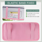 Sun Visor CD Holder, 12-Capacity Car Visor Organizer with DVD Sleeves and Mesh Pocket, Universal Visor Storage for Vehicle CD Case and Pen Holder Ergonomic Design (Pink 1 Pcs)