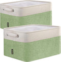 BALEINE 2 Pack Fabric Closet Storage Bins for Shelves, Linen Closet Organizers and Storage, Decorative Baskets for Organizing