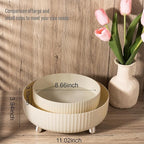 Anyoifax Makeup Perfume Organizer Tray 360 Degree Rotating Lazy Susan Skincare Lotion Organizer Spinning Cosmetics Storage fo