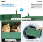 GRANNY SAYS 3-Shelf Closet Organizers and Storage, Foldable Hanging Closet Organizer, Hanging Closet Shelves with 2 Metal Hoo
