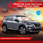ARISMOTOR Windshield Sun Shade for Ni-ssan Rogue 2021-2026, Custom Fit Foldable Front Window Sunshade Sun Visor Protector, Block UV Rays Keep Your Car Cooler