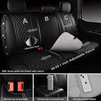 CAR Pass Bling Car Seat Covers, Microfiber Nappa Leather Luxury Cushioned, Waterproof Heavy-Duty Anti-Slip Universal Fit for 