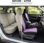 FH Group Automotive Full Car Seat Covers for SUV, Trucks, Sedan and More - Universal Fit Front High Back & Rear Solid Bench D