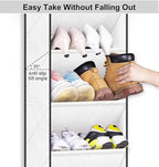 SLEEPING LAMB Over The Door Shoe Organizer for Closet, Kids Sneaker Storage for Hanging Shoe Rack for Door with Large Deep Po