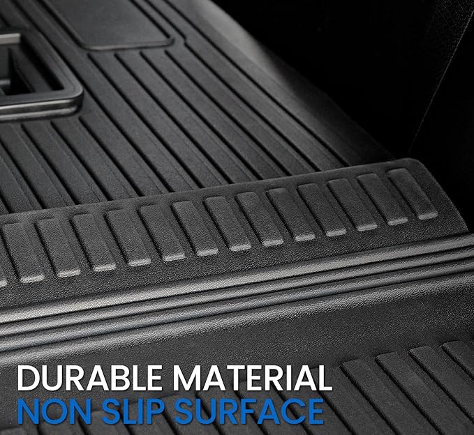 Cargo Mat Backrest Mats for 2021-2024 2025 2026 Chevrolet Chevy Suburban/GMC Yukon XL SUV Car Mat Accessories, All Weather TPE Trunk Cargo Liner(Cargo Mat+3rd Row Backrest Mat)