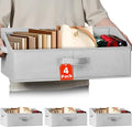 Extra Large Closet Organizers Bins 4 Pack - Blanket Basket for Organizing/Home Clothes Storage Bins for Jeans/Toy Organizers 