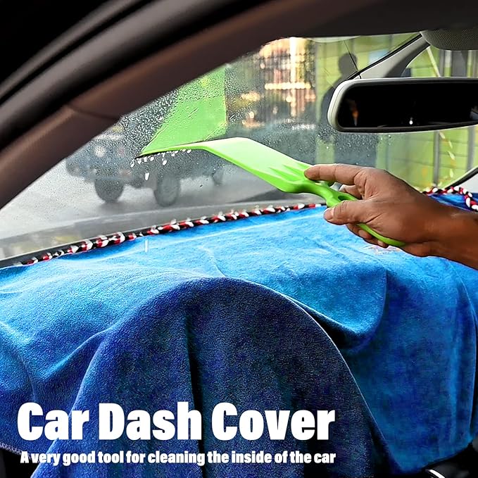 NEWISHTOOL Window Tint Tool Car Dash Cover Mat Carpet Protector, Absorbent Cloth Towel for Dashboard Protecting, Water Absorbing Mat Soak Shield Pad 30 inch x 70 inch