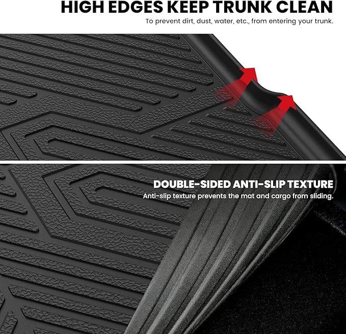 LASFIT Cargo Mat & Backrest Mats Seat Protector for BMW X3 2025 2026, Custom Fit 100% TPE All Weather Protection Car Liner for BMW X3 30 xDrive M50 xDrive Trunk Mats, Black
