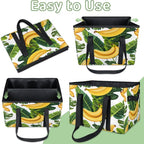 Reusable Grocery Bag, Foldable Large Shopping Tote Bag for Groceries Kitchen Picnic Car Trunk