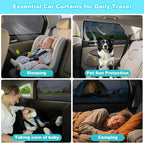 XCBYT Tucson Window Shades for 2015-2020, 4PCS Side Window Sun Shades with Breathable Mesh, Magnetic Car Window Covers for Baby & Privacy, UV Protection & Heat Insulation