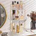 shuang qing Rotating Makeup Organizer for Vanity, Large Capacity Skincare Perfume Storage, Bathroom Counter Organizer, 360 Sp