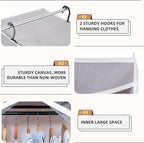 STORAGE MANIAC 2-Pack Hanging Garment Bag Zipper Cover with Sealed Clear Window, Long Garment Cover for Closet Storage Wardro