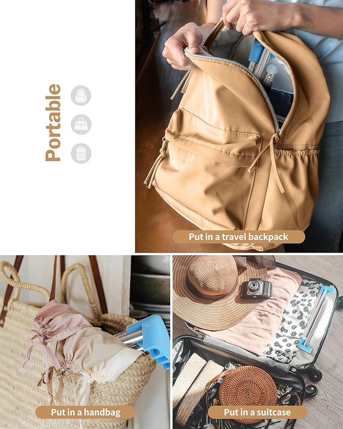 Travel Garment Rack ,Portable and Foldable，Folding Clothes Rack for Dance,Travel,Camping, Drying,RV, Indoor,Outdoor. A Collap