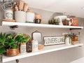 Industrial Pipe Wall Wood Shelves,Real Wooden Shelves 60" in White Color with 11.8" Extra Width, Modern Floating Shevles Book