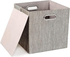 Posprica 3X Thicker Fabric Storage Cubes 13 inch Collapsible Storage Bins for Organization, Cubby Storage Baskets for Organiz