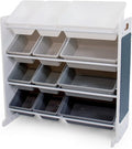 Humble Crew Toy Storage Organizer with 12 Removable Storage Bins for Kids Playroom, 4-Tier Toddler Toy Organization and Stora