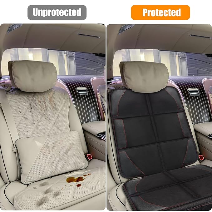 Bacgnyer Car Seat Protector, 1 Pack of Seat Protectors, Thickest Padded 600D Fabric Padding, Waterproof, Durable, Anti Slip B