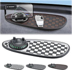 Multifunctional Car Dashboard Organizer - Anti-Slip Phone Holder with 360° Rotation, Parking Number Pad & Storage for Sunglas