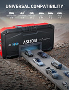 AstroAI S8 Car Battery Jump Starter, Car Jumper Starter Battery Pack for Up to 6.0L Gas & 3.0L Diesel Engines, 12V Portable