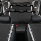CAR PASS Bling Diamond Car Seat Covers, Shining Rhinestones Waterproof Faux Leather, 8 Seats 3 Rows with Zipper Glitter Crystal Sparkle Strips Universal Fit 95% MPV,SUV,CAR for Women Girl, Silver