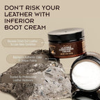 Griffin Boot Cream – 4oz – Leather Balm & Conditioner for Couch, Boots, Bags & Shoes – Restores, Softens & Protects Without D