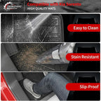 Floor Mats Compatible with 2021-2025 2026 Kia Sorento 6&7 Passenger Cargo Mat TPE Back Seat Cover Protector 2024 Sorento Accessories (Fit 6&7 Seats,Trunk Mat with Backrest Mats+Floor Mats)