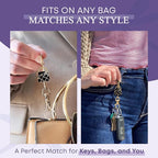 Women’s Bag Charm Key Finder, Car Keychain Hook, Cute Purse Organizer & Tote Bag Accessories, Gifts for Mom - Original