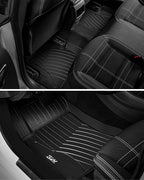 3W Floor Mats Fit for Mercedes Benz E-Class 2024 2025 2026 TPE All Weather Custom Fit Floor Liner for E300 E320 E350 E400 E550 E63, 1st&2nd Row Full Set Car Liners Black