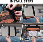 Car Tissue Holder Car Visor Organizer Tissue Box Holder for Car Sun Visor Organizer with Car Vehicle Accessories Essentials Interior for Women Men Orange Orca Starfish Rock Sun