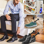 eachway Shoe Stretcher Shoe Trees,Adjustable Length & Width for Men and Women (L (for Men's Size Us 10-13.5) Blue)