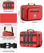 500 PCS First Aid Kit for Car Home Businesses, Well-Organized Emergency Kit, Survival Trauma Waterproof First Aid Kits for Tr