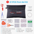 Vetoos Car Roadside Emergency Kit with Jumper Cables, Auto Vehicle Safety Road Side Assistance Kits, Winter Car Kit Essential