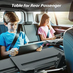 Paffenery Large Car Steering Wheel Tray Back Seat Headrest Tray with Phone Holder, Steering Wheel Desk Food Table for Car Laptop Mount Steering Wheel for Large SUVs, Trucks & Vans,14"