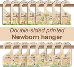 8PCS Classic Winnie Baby Closet Dividers for Newborn, the Pooh Baby Nursery Decor Wooden Hanger, Winnie Clothes Dividers for 