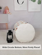 QUEENLALA Large Storage Basket,Laundry Hamper/Bathroom/Home Decor/Collapsible Round Storage Bin,Boys and Girls Hamper/Boxes/C