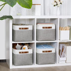 DULLEMELO Fabric Baskets for Storage, Office, Home,Nursery,Organizing Baskets for Shelves, Bedroom, Toys,Gift,Fabric Storage 