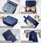 Packing Cubes, 8 Pcs Travel Packing Organizers for Suitcases, Large Capacity Travel Luggage Organizers Set includes 8 Storage