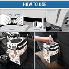Car Trash Can – Multi-Purpose, Lightweight and Portable with Durable Water-Resistant Coating, No Installation Required, Practical and Ample Capacity, Variety of Colors.Mushroom