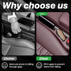 Car Seat Gap Filler Organizer, 2PCS Multifunctional Vehicle Fill Gap Blocker with Storage Slot Between Seat & Console, Anti-Drop Auto Interior Organization, Universal for SUV Truck Sedan(Red)