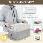 BALEINE 1 Pack Fabric Closet Storage Bins for Shelves, Linen Closet Organizers and Storage, Decorative Baskets for Organizing