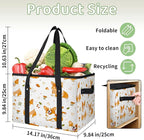 Reusable Grocery Bags Heavy Duty Shopping Bags Foldable Large Tote Bags with Long Handles & Hard Bottom
