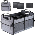 Car Trunk Organizer, 75L Large Capacity Waterproof Auto Storage with Non-Slip Bottom Strips, Collapsible Cargo Organizer for Su
