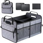 Car Trunk Organizer, 75L Large Capacity Waterproof Auto Storage with Non-Slip Bottom Strips, Collapsible Cargo Organizer for Su