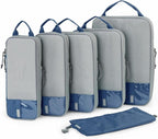 BAGSMART 6 Set /4 Set/2 Set Compression Packing Cubes for Travel, Lightweight Luggage Organizer Bags, Durable Space Saver Bag